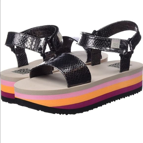 GIOSEPPO Platform Heels Open Toe Sandals - Picture 2 of 9